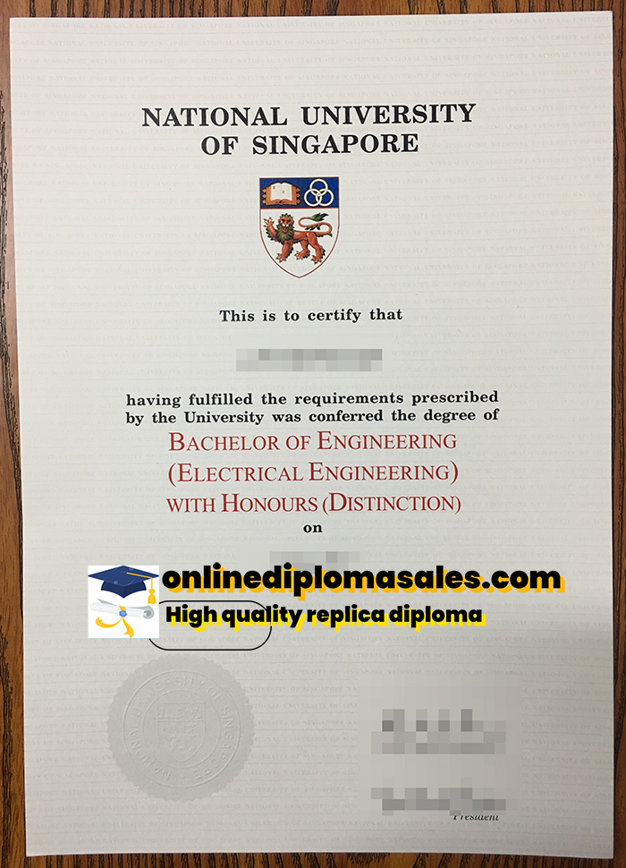 Buy National University of Singapore degree certificate online.