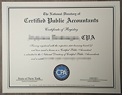 How to order New York CPA certificate?