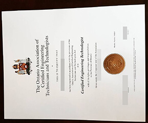 Ontario Association of Certified Engineering Certificate