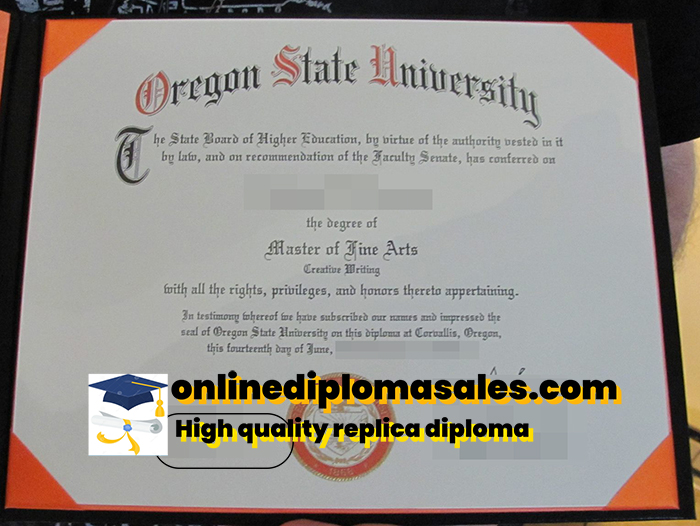 How to order an Oregon State University degree certificate?