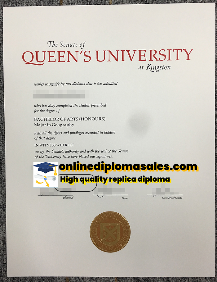 How to buy a Queen's University degree certificate?