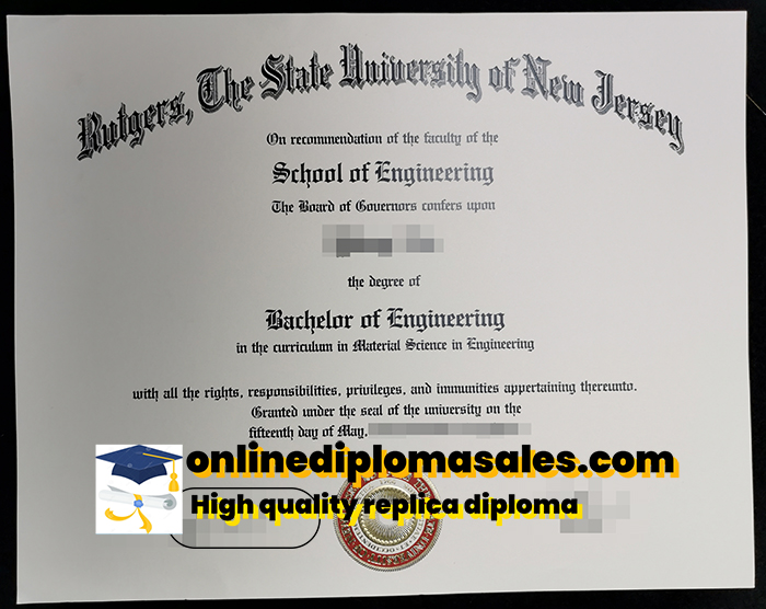 How to order a Rutgers University degree certificate?