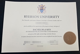 Where to order Ryerson University degree certificate?