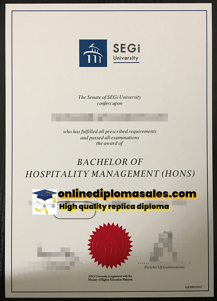 Where to buy SEGi University degree certificates?