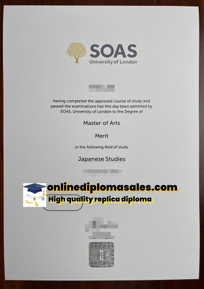 Order University of London SOAS Certificate Online.