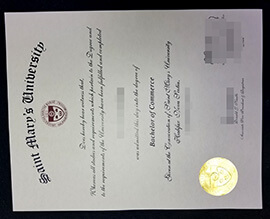 Saint Mary’s University degree certificates for sale.