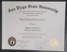 Buy San Diego State University fake diploma online.