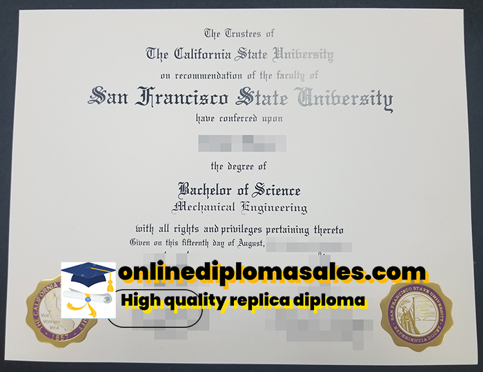 How to buy a San Francisco State University diploma?