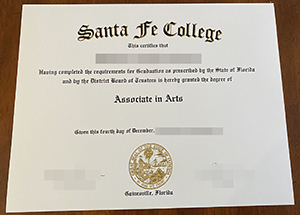 Buy Santa Fe college fake degree diploma quickly.