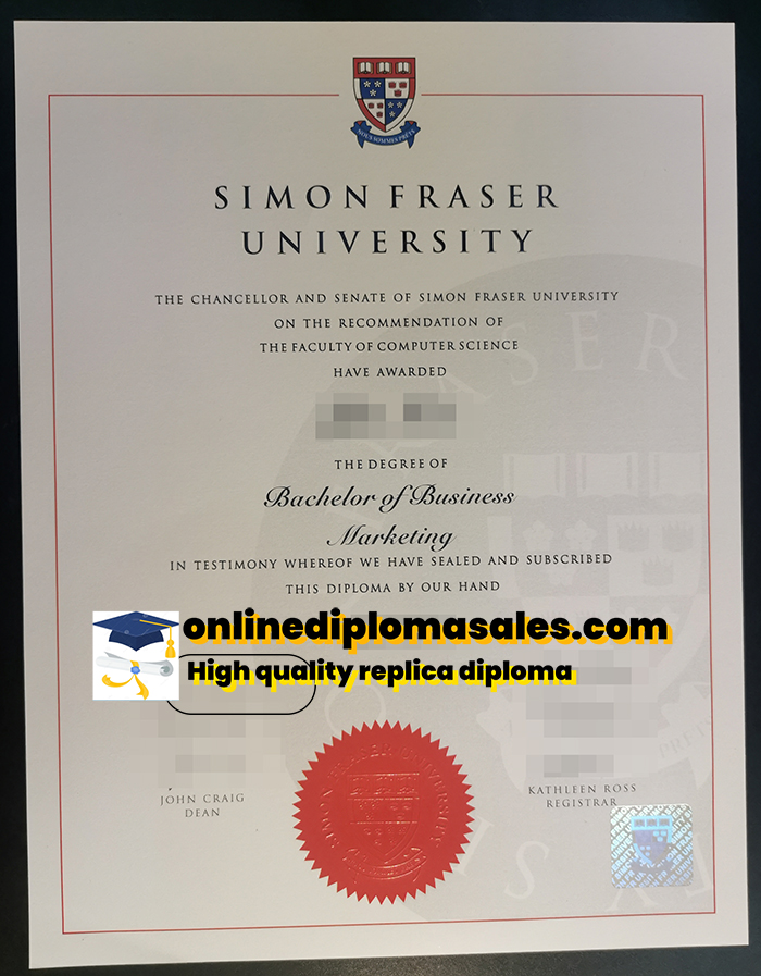 Order Simon Fraser University diploma, buy fake certificate.