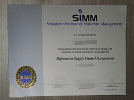 Singapore Institute of Materials Management Certificate