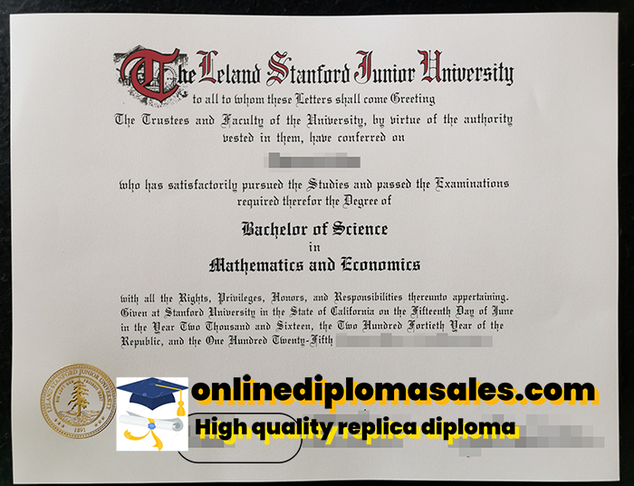 Get a fake Stanford University diploma quickly.