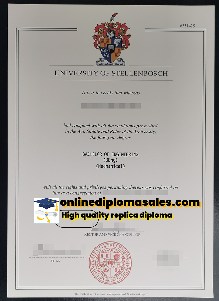 How can I get a Stellenbosch University fake diploma quickly?