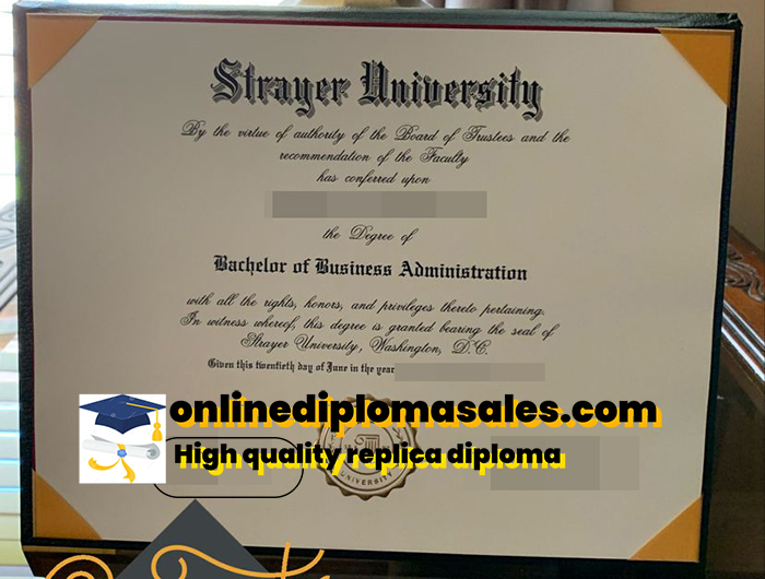 Where to buy Strayer University degree certificate?