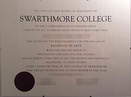 How long does it take to buy a Swarthmore College certificate?