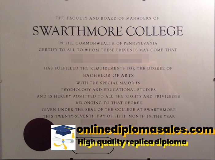 How long does it take to buy a Swarthmore College certificate?