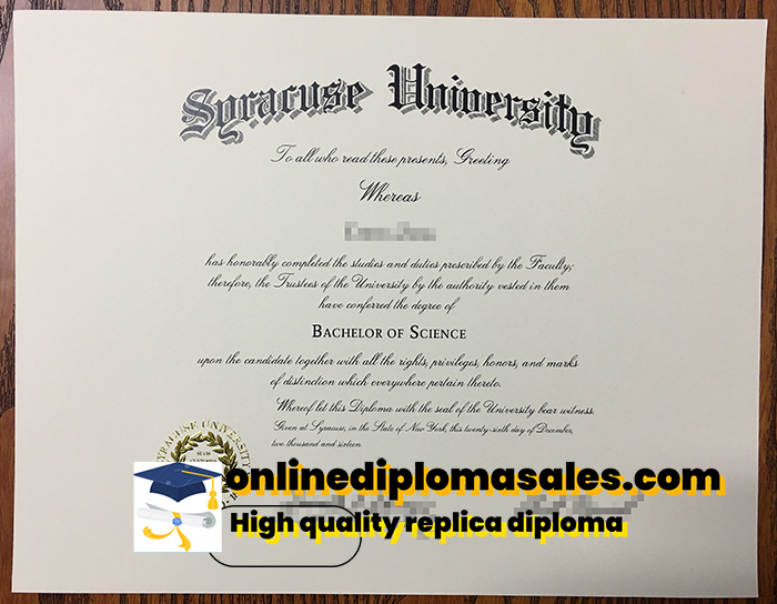 Buy Syracuse University fake diploma online.