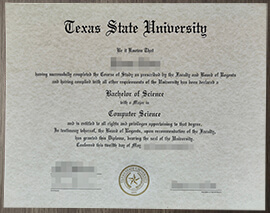 Buy Texas State University bachelor’s degree online.