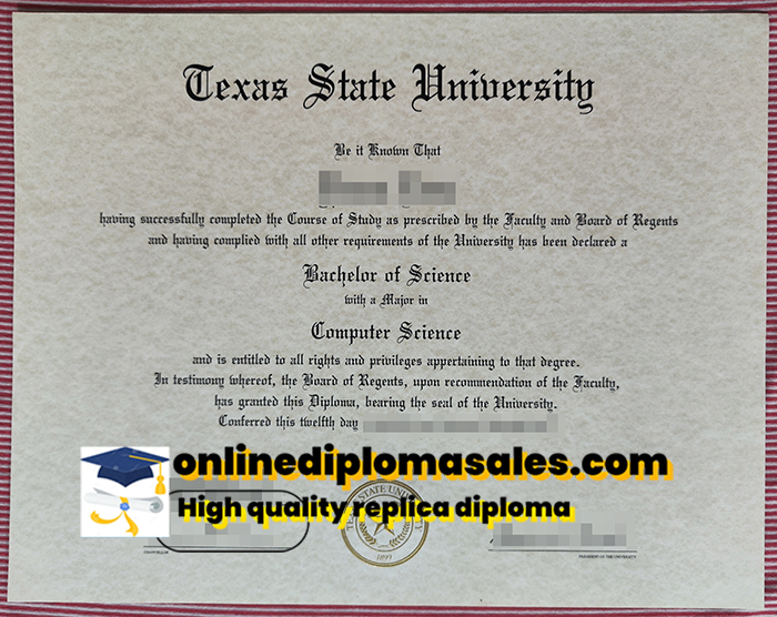 Buy Texas State University bachelor's degree online.