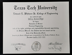 How to buy a Texas Tech University degree certificate?