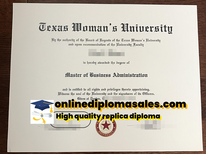 Where to buy Texas Woman's University certificate?