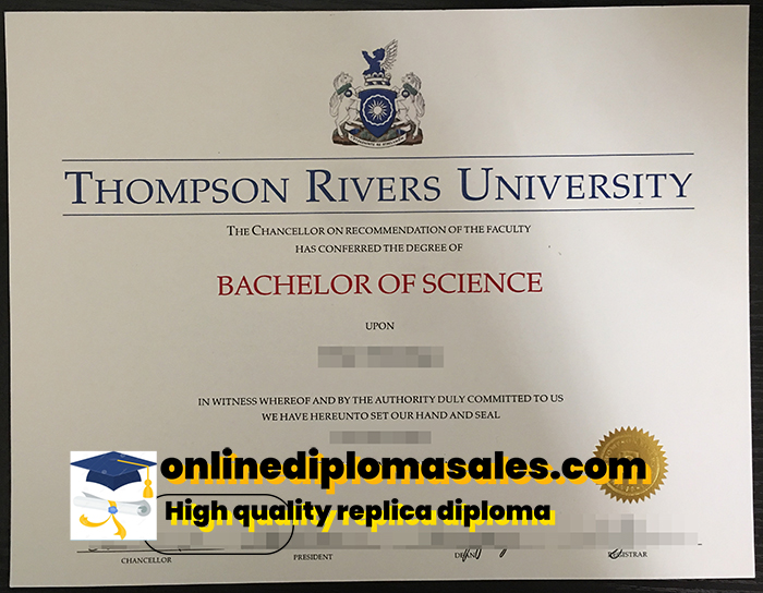 How to order a Thompson Rivers University degree certificate?