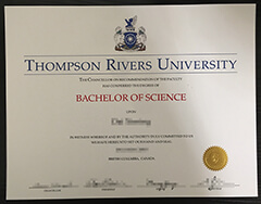 How to order a Thompson Rivers University degree certificate?