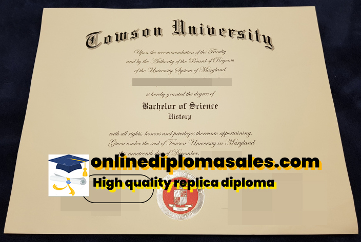 Where to buy Towson University fake diploma and transcript?