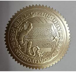 UC Berkeley Degree Certificate Seal