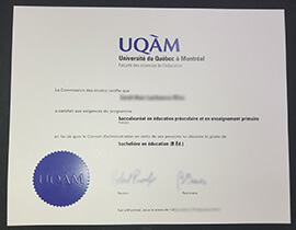 Where to buy Université du Québec degree certificate?