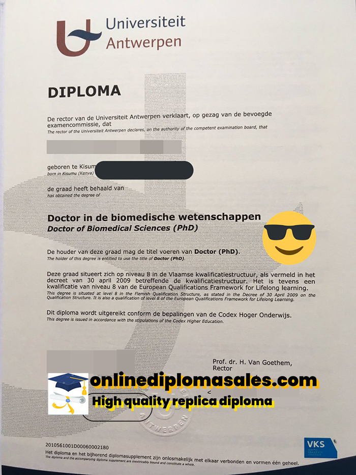 Tips to buy a fake University of Antwerp diploma.