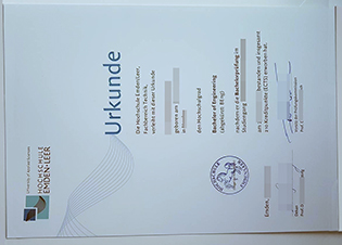 Buy Hochschule EmdenLeer degree certificate online.