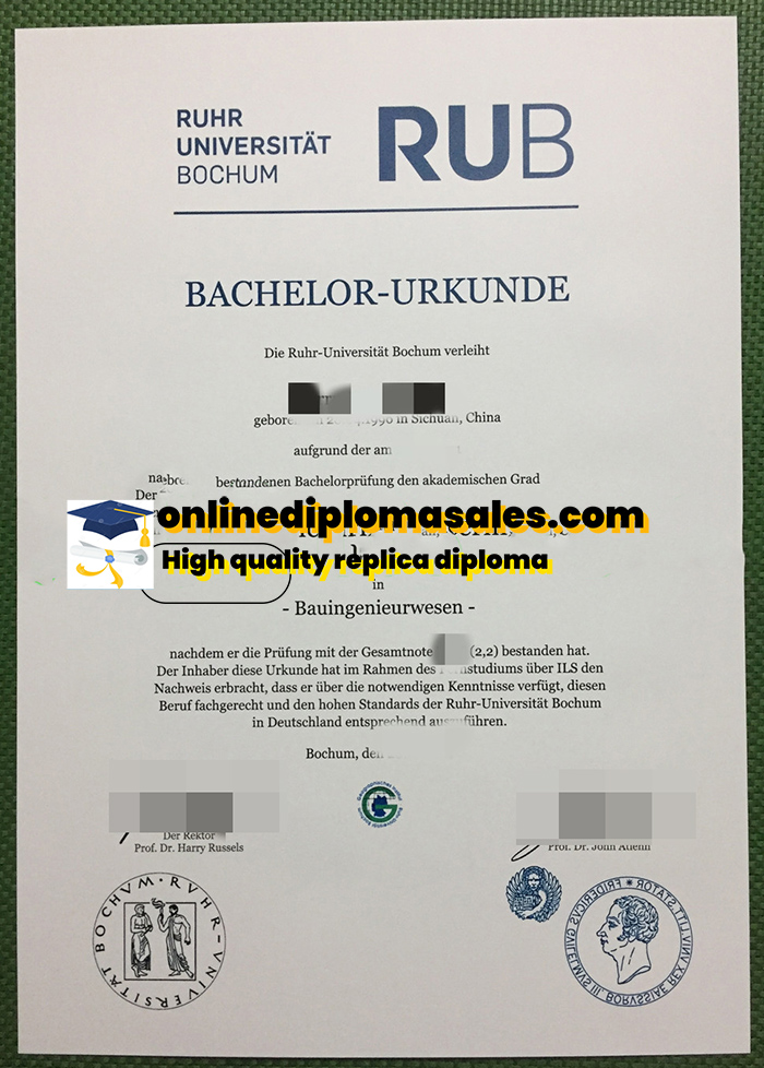 How long does it take to buy a Ruhr University Bochum diploma?