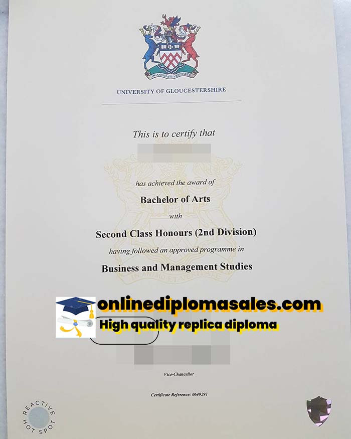 How to buy a University of Gloucestershire degree certificate?