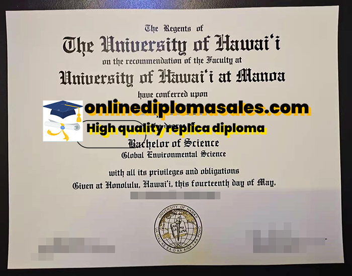 How to get a University of Hawaii fake degree diploma certificate?