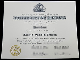 Buy University of Illinois fake diploma online.