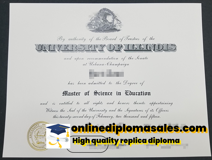 Buy University of Illinois fake diploma online.