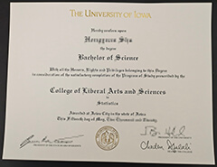 Sell ​​University of Iowa degree certificates online.