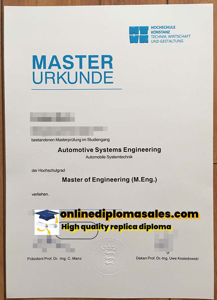 How to order a University of Konstanz degree certificate?