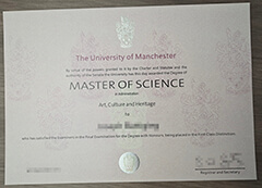 How long does it take to buy a University of Manchester degree certificate?