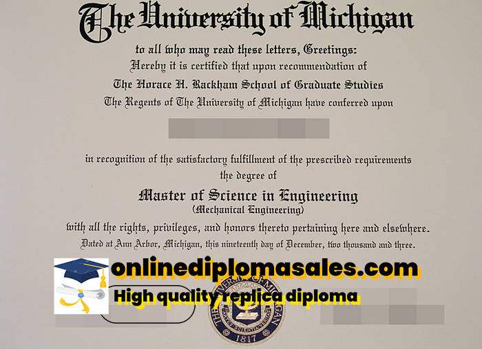 How to buy a University of Michigan degree certificate?