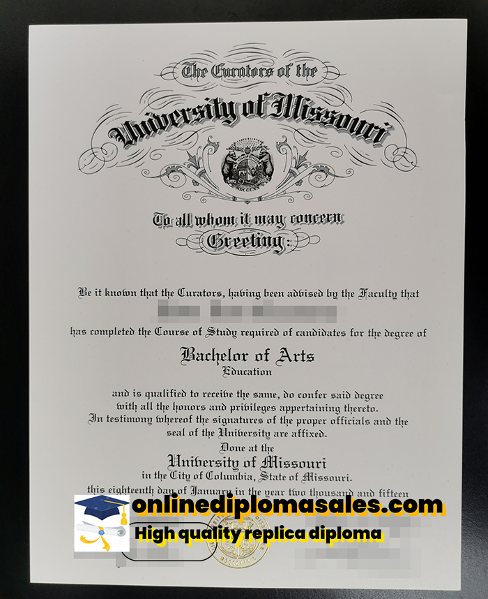 Where to buy University of Missouri diplomas?