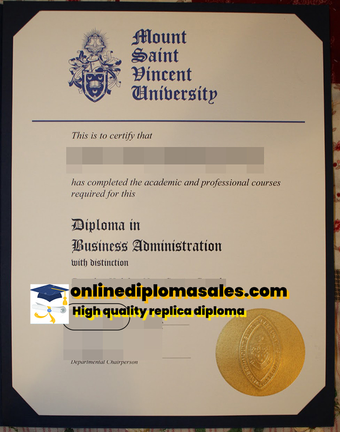 Order University of Mount Saint Vincent diploma online.