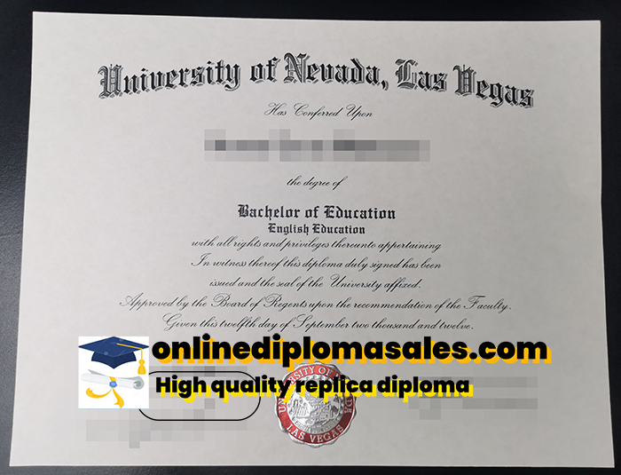 Where to buy University of Nevada Las Vegas degree certificate?