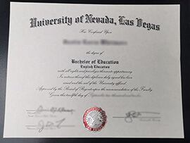 Where to buy University of Nevada Las Vegas degree certificate?