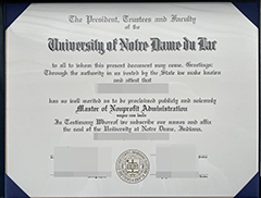 Buy University of Notre Dame degree certificate online.