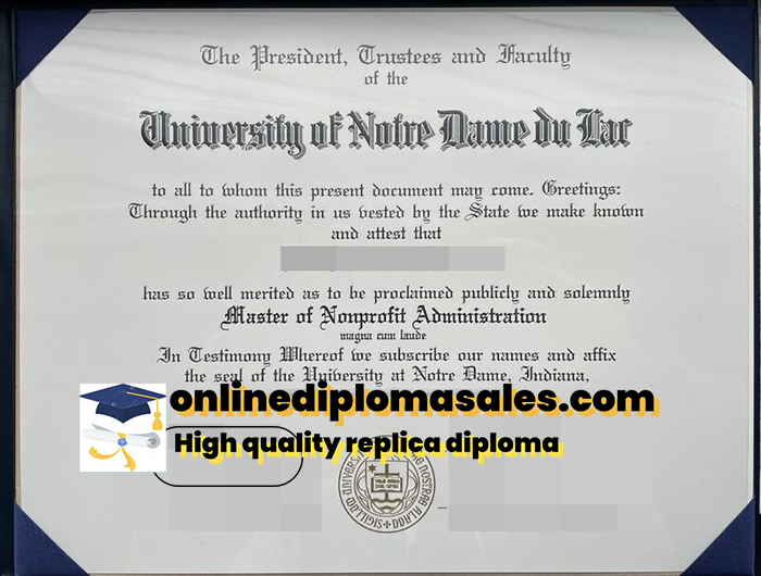 How to get a University of Notre Dame fake diploma?