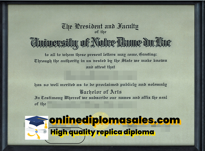 Where can I buy a University of Notre Dame diploma?