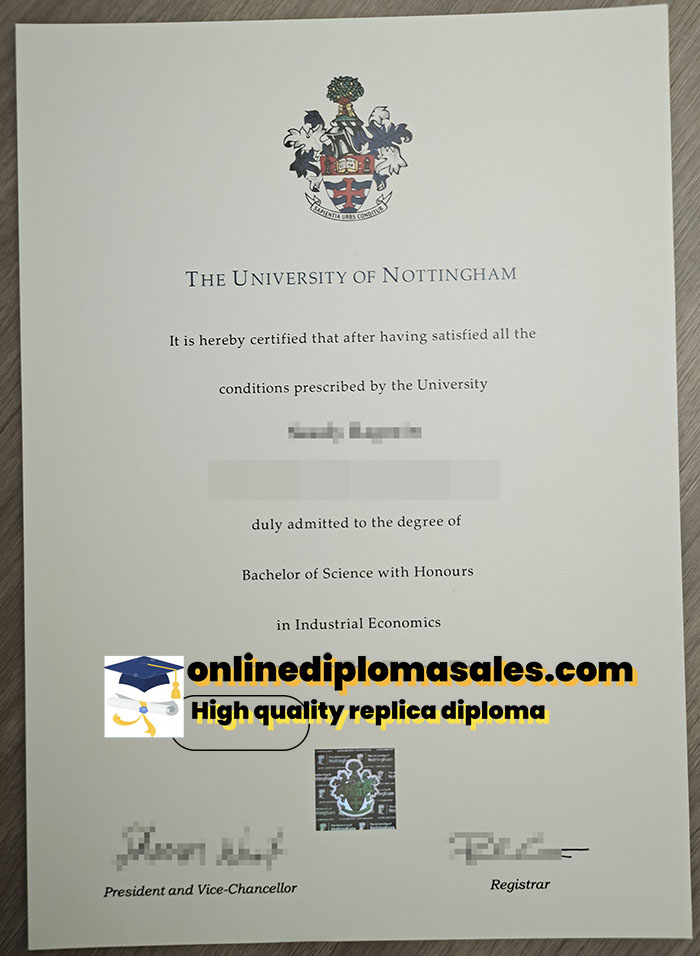 Do you need to replace your University of Nottingham degree certificate?