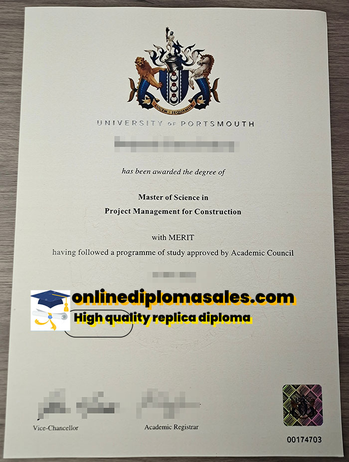 How to buy a University of Portsmouth diploma?